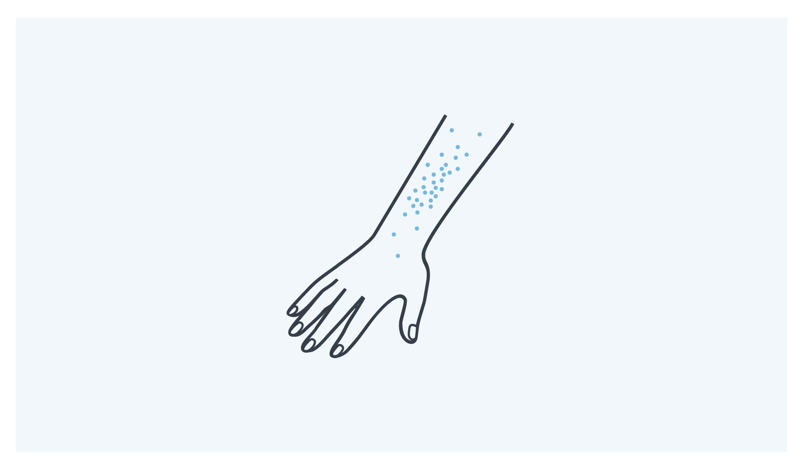 Arm with spots