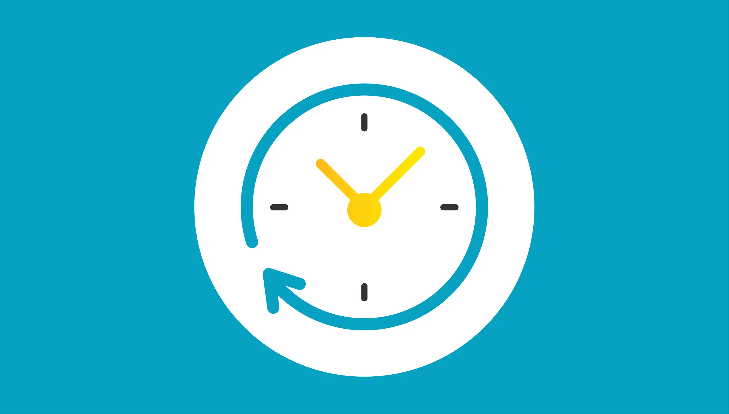 Clock with arrow