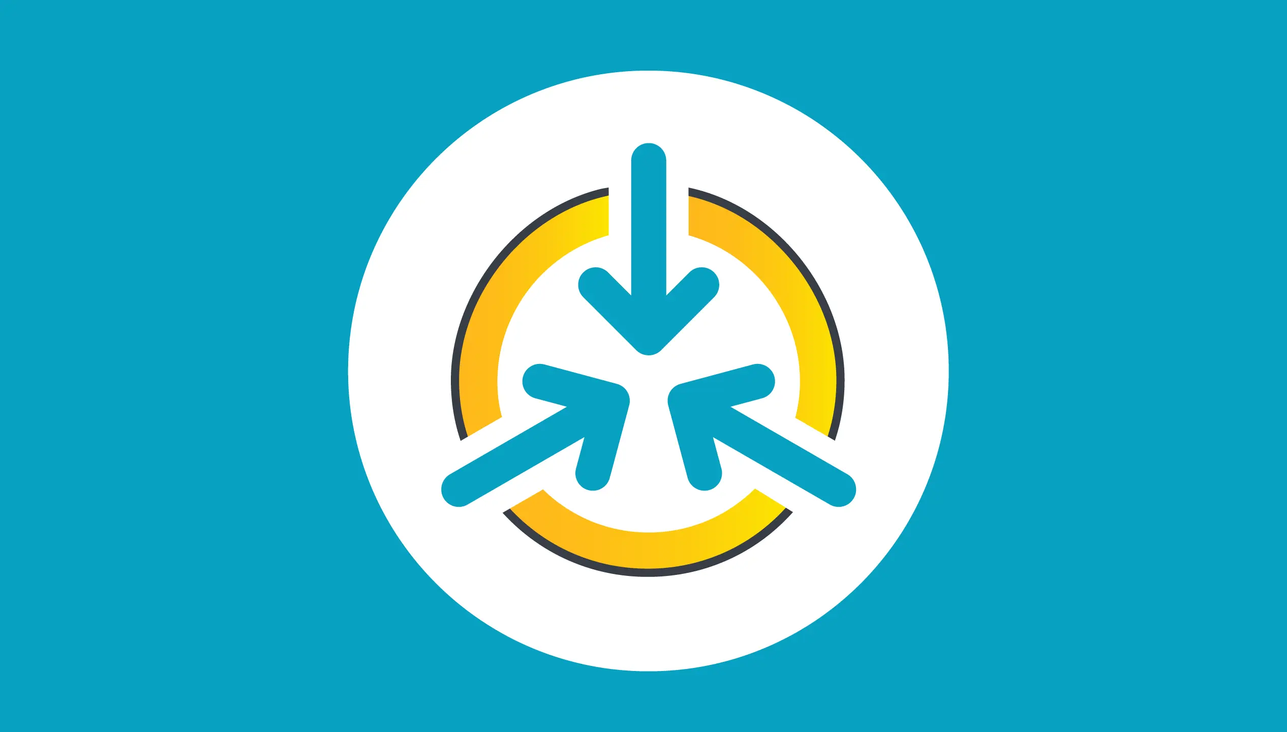 Circle with arrows pointing inward